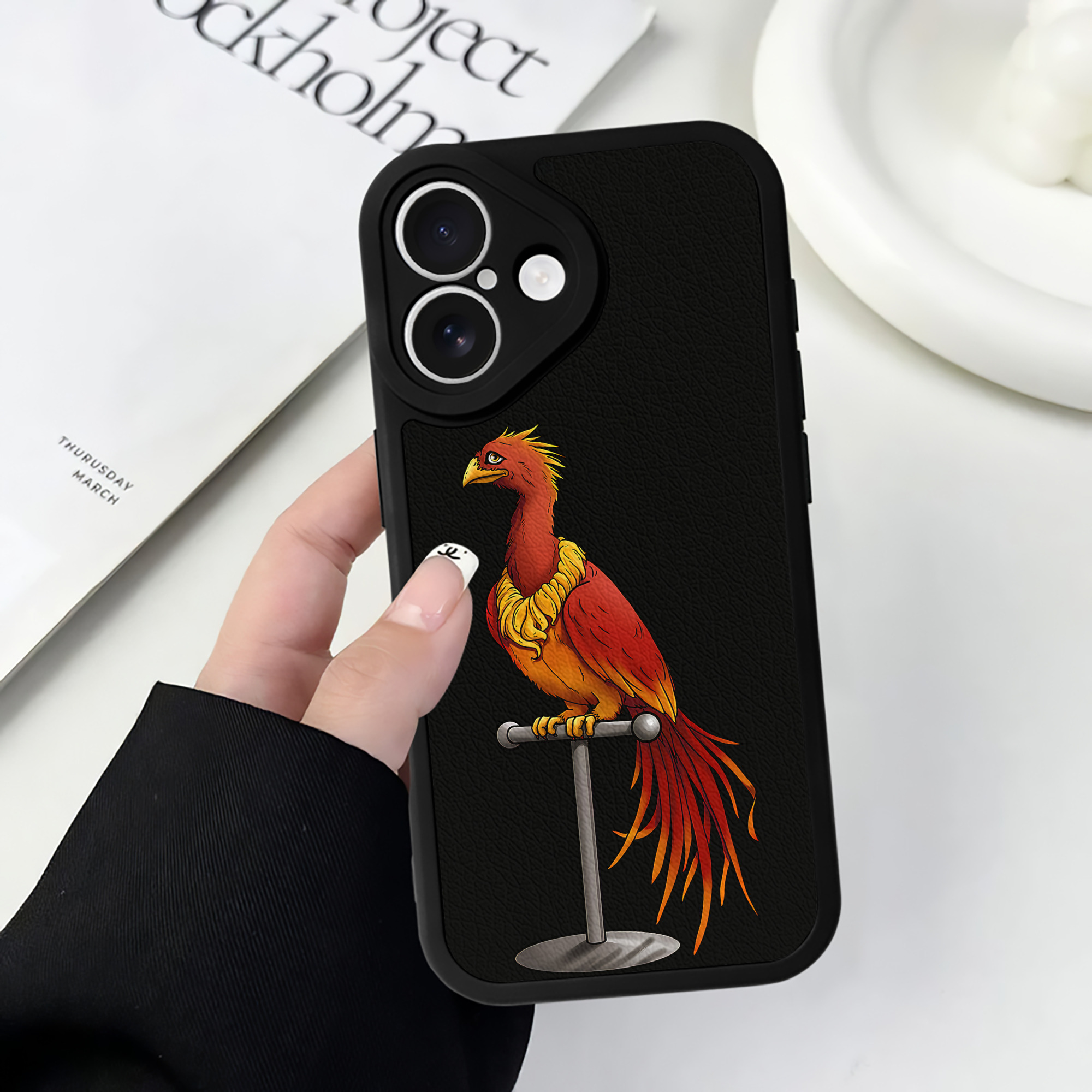 （画像用） Harry Potter ハリー・ポッターシリーズ 【iPhone 16シリーズ対応】シリコンスマホケース（レザー調） 材質：シリコン